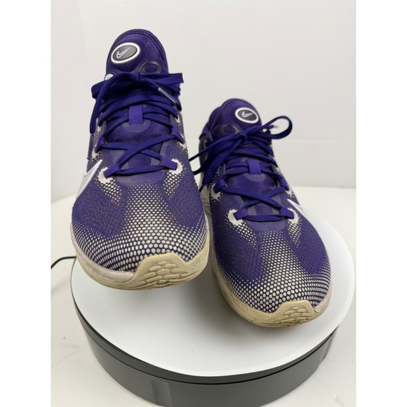 Nike Zoom Basketball Court Low Ankle Shoes Men\'s Size 8 Purple White Silver main image 13